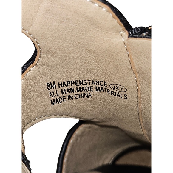 A2 by Aerosoles Black Wedge Sandals Women 8 - Picture 7 of 10